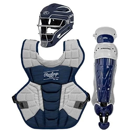 Rawlings Intermediate Navy/White VELO 2.0 Catcher's Gear Box Set: CSV2I-N/W 1 Rawlings Intermediate Navy/White VELO 2.0 Catcher's Gear Box Set: CSV2I-N/W