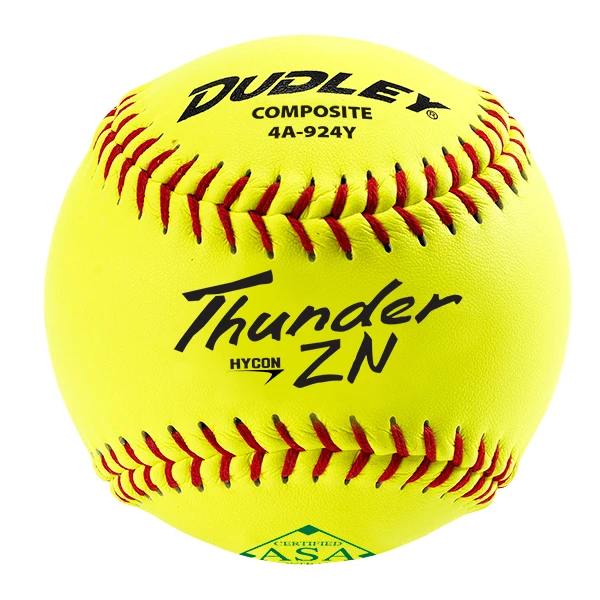 Dudley Thunder ZN HYCON 11" USA/ASA Slowpitch Softballs (DOZEN): 4A924Y 1 Dudley Thunder ZN HYCON 11" USA/ASA Slowpitch Softballs (DOZEN): 4A924Y
