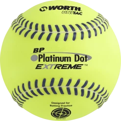 Worth Platinum Dot EXTREME Batting Practice Softballs: BPX12U