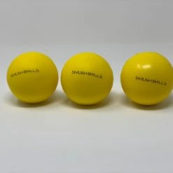 One Dozen (12) SMUSHBALLS The Ultimate Indoor & Outdoor Batting Practice Ball: Yellow