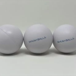 One Dozen (12) SMUSHBALLS The Ultimate Indoor & Outdoor Batting Practice Ball: White