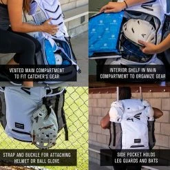 Easton Jen Schro Catcher's Backpack: 8073091 6 Easton Jen Schro Catcher's Backpack: 8073091 -Slowpitch Softball Bats Sales Store Jen Catchers bag tech