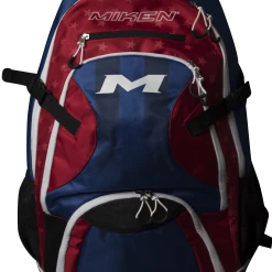 Miken Baseball And Softball Backpack: MKBG18-BP -Slowpitch Softball Bats Sales Store MKBG18 BP RWB