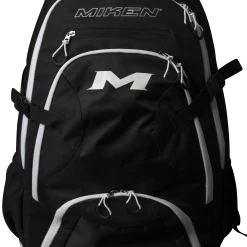Miken Baseball And Softball Backpack: MKBG18-BP -Slowpitch Softball Bats Sales Store MKBG18 BP white