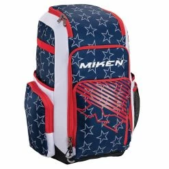 Miken Deluxe Slowpitch Backpack: MBA004 7 Miken Deluxe Slowpitch Backpack: MBA004 -Slowpitch Softball Bats Sales Store MikenDeluxeSlowpitchBackpack MBA004 StarsandStripes