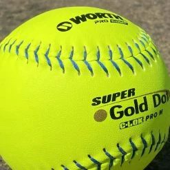 Worth 12" Super Gold Dot PRO M USSSA Slowpitch Softballs (Dozen): UM12CY -Slowpitch Softball Bats Sales Store PhotoMar11 121056PM scaled