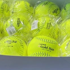 Worth 12" Super Gold Dot PRO M USSSA Slowpitch Softballs (Dozen): UM12CY -Slowpitch Softball Bats Sales Store PhotoMar11 121104PM scaled