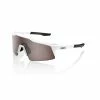 100% SPEEDCRAFT SL Matte White - HiPER Silver Multilayer Mirror Lens