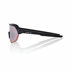 100% S2 Sunglasses Soft Tact Black - HiPER Crimson Silver Mirror Lens -Slowpitch Softball Bats Sales Store SP22 S2 60006 00002 PROFILE