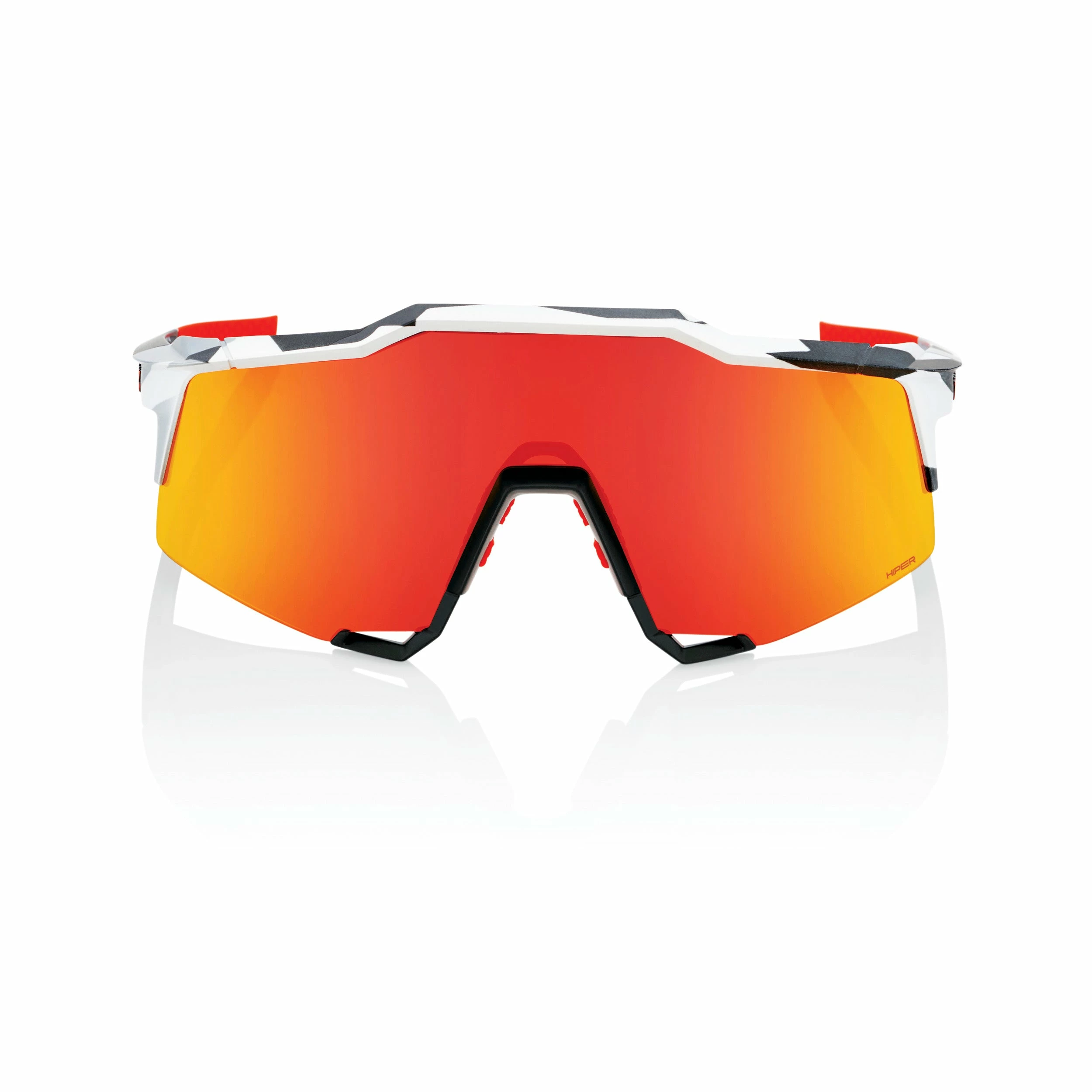 100% SPEEDCRAFT Sunglasses Soft Tact Grey Camo - HiPER Red Multilayer Mirror Lens 2 100% SPEEDCRAFT Sunglasses Soft Tact Grey Camo - HiPER Red Multilayer Mirror Lens - Image 2