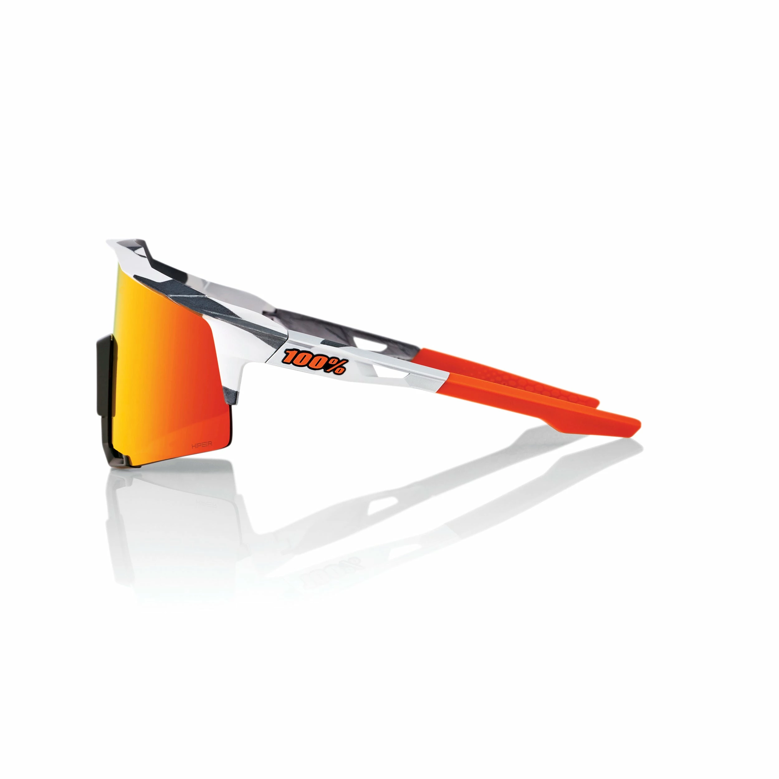 100% SPEEDCRAFT Sunglasses Soft Tact Grey Camo - HiPER Red Multilayer Mirror Lens 3 100% SPEEDCRAFT Sunglasses Soft Tact Grey Camo - HiPER Red Multilayer Mirror Lens - Image 3