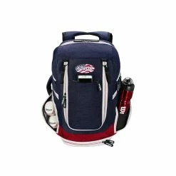 Wilson A2000 Players Backpack Bat Bag: WTA2000 -Slowpitch Softball Bats Sales Store WTA20BPUS 2 Wilson A2000 USA Backpack RD WH BU.png.cq5dam.web .1200.1200
