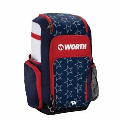 Worth Pro Slowpitch Backpack: WBA004 -Slowpitch Softball Bats Sales Store WorthProSlowpitchBackpack WBA004 Stars and Stripes