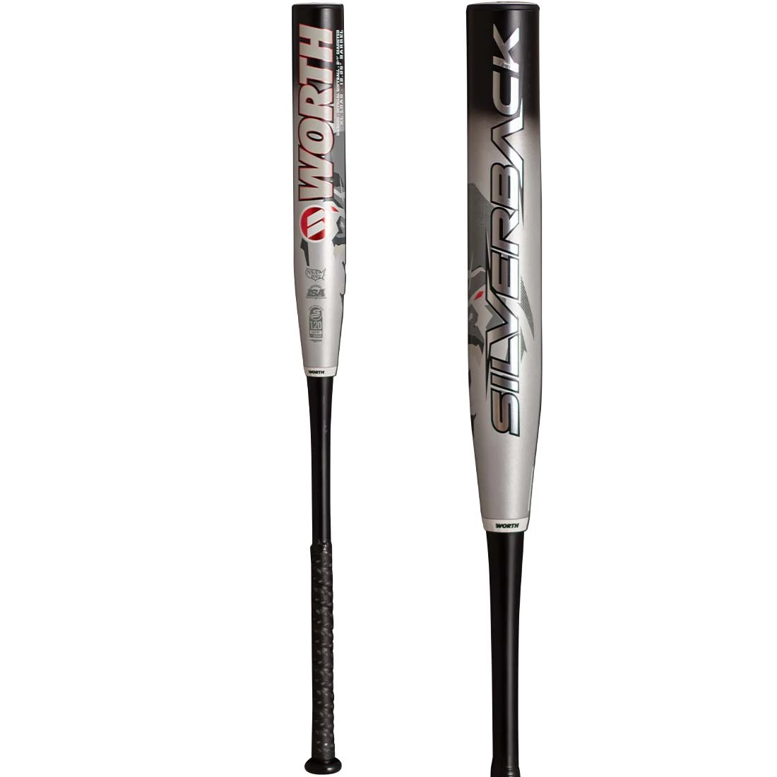 2022 Worth Silverback XL 12.25″ 2PC USSSA Slowpitch Softball Bat: WSB22U 1 2022 Worth Silverback XL 12.25″ 2PC USSSA Slowpitch Softball Bat: WSB22U